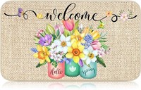 Spring Welcome Mat-16"x28"