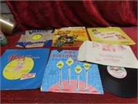 Vintage Children's record lot.