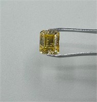Emerald Cut VVS Yellow Stone