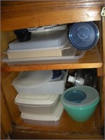 Plastic Containers, Contents of Cabinet