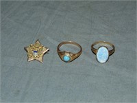 10K Yellow Gold Jewelry Lot.