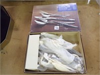 Caress  flatware, stainless svc, 50 pcs