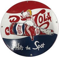 PEPSI-COLA  HIT THE SPOT 12" SIGN