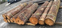 Cedar Logs 10 pcs,6' 6" L