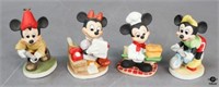 Walt Disney Productions Porcelain Figurines / 4 pc