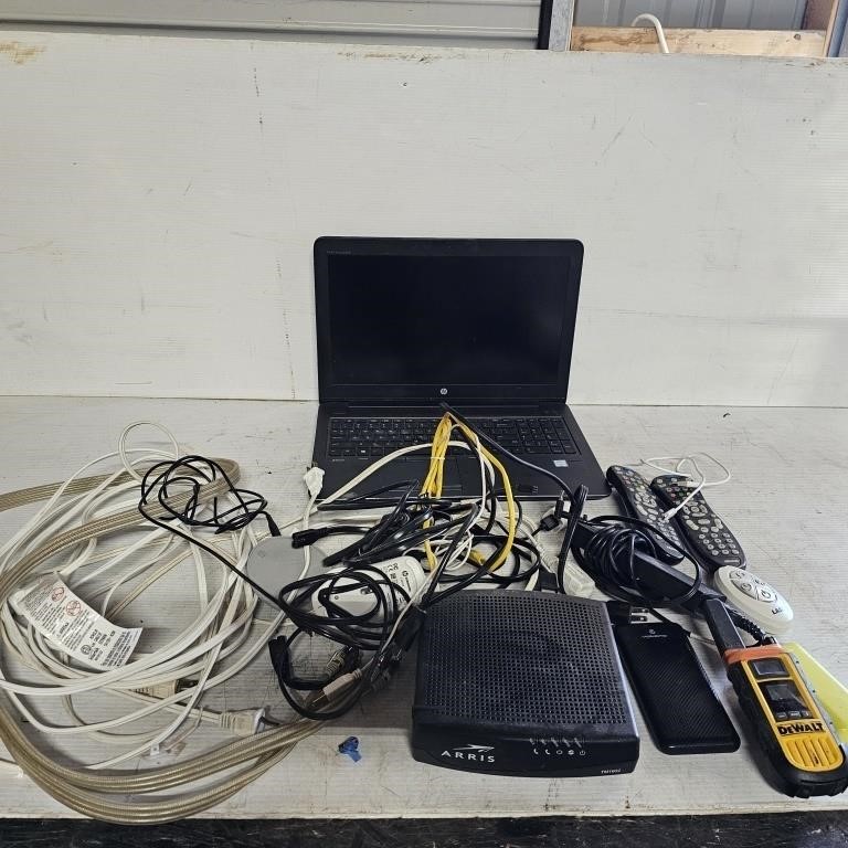 HP Laptop, Speaker Cords & Chargers