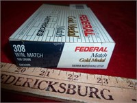 Federal Gold Medal Match 308 Win Ammunition 20rds