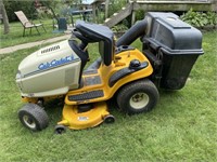 Cub Cadet riding lawn mower with bagger