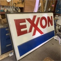 Exxon Gas Station Sign,  97 1/2" x 53 1/2"