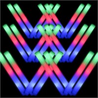 OLUPP 103 PCS Led Foam Sticks, Bulk Glow Sticks wi