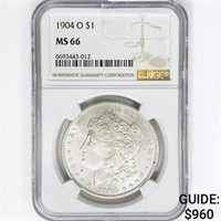 1904-O Morgan Silver Dollar NGC MS66