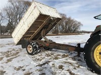 single axle dump trailer, 12' box