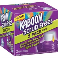 NEW KABOOM SCRUB FREE TOILET CLEANER REFILL 2PK