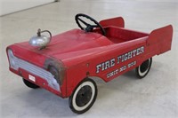 Vintage Steel Craft Fire Fighter Pedal Car