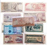 Grouping of 16 World Bank Notes