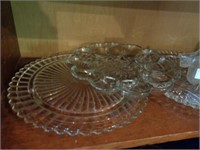 Egg & other platters, candy dish