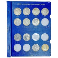 1964-1971 Kennedy Half Dollar Book (27 Coins)