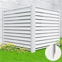 Air Conditioner Louvered Vinyl Privacy Fence