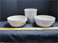 Two Crock Bowls - Crock NO SHIP