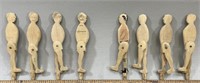 Vintage Wooden Mechanical Toy figures