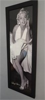 Marilyn Monroe framed black and white photo
