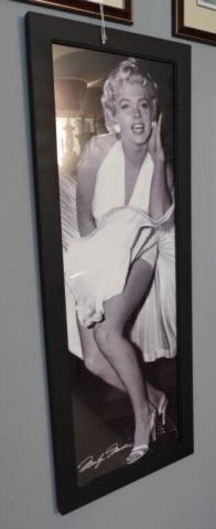 Marilyn Monroe framed black and white photo