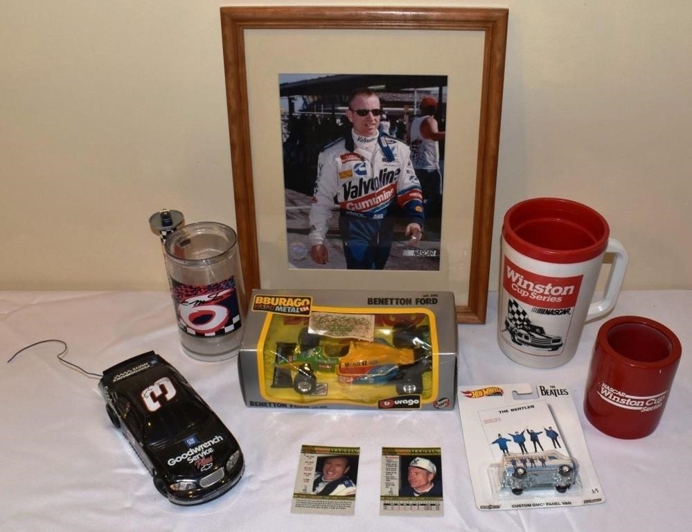Collection of mostly NASCAR memorabilia; as is