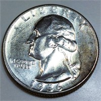 1936 Washington Silver Quarter AU/BU