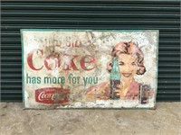 Early Coca Cola Tin Sign