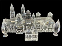 7 Swarovski Crystal Houses/Town Figurines w Boxes