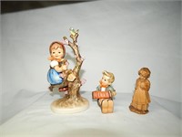 Hummel Figurines Apple Tree Girl Accordion Boy