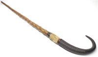 19th C. Hoof & Horn Cane / Walking Stick