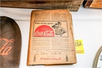 Vintage Book of History with Coca-Cola Book Sleeve