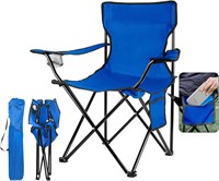 Portable Folding Camp Chair w/ Bag  Blue