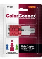 Type D 1/4" MNPT, 1/4 Body, Red Legacy ColorConnex