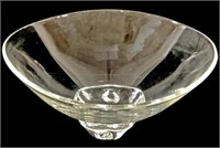 Steuben Footed Crystal Centerpiece Bowl