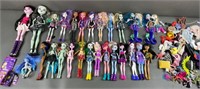 26pc Monster High & Bratz Dolls & Accessories