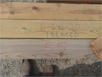 Lumber 6 6x6x20 Treated