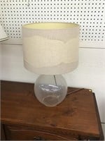 Retro glass lamp with shade