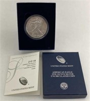 2018 American Eagle Uncirculated Silver Coin