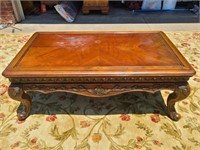 LANE Decorative  Carved Coffee Table