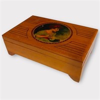 Vintage Wood Trinket Box
