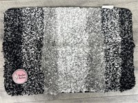 Soft new black and gray floor mat
