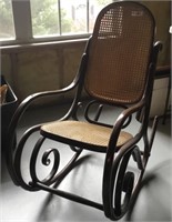 Vintage Bentwood cane chair