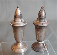 Crown Sterling Silver Weighted Salt & Pepper