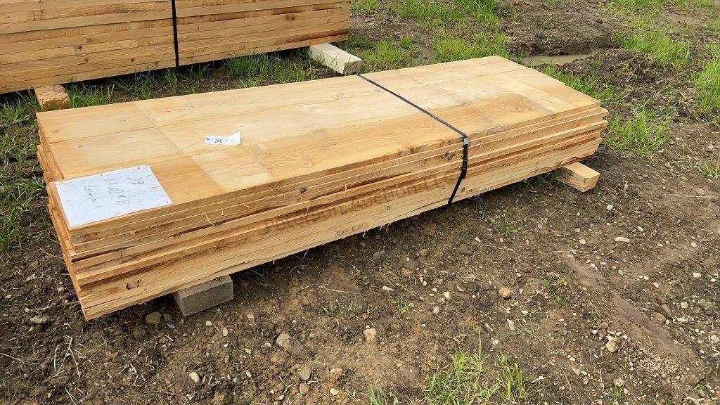 39 - 1 x 10 x 8 ft Hemlock Lumber