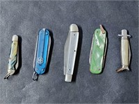 (5) Vintage Miniature Pocket Knives