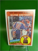 1984 - 1985 O P C Wayne Gretzky, Art Ross,