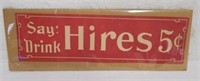5 cents Hires Window paper sign