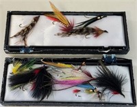 GOOD COLLECTION OF HAND TIED FLY FISHING TIES